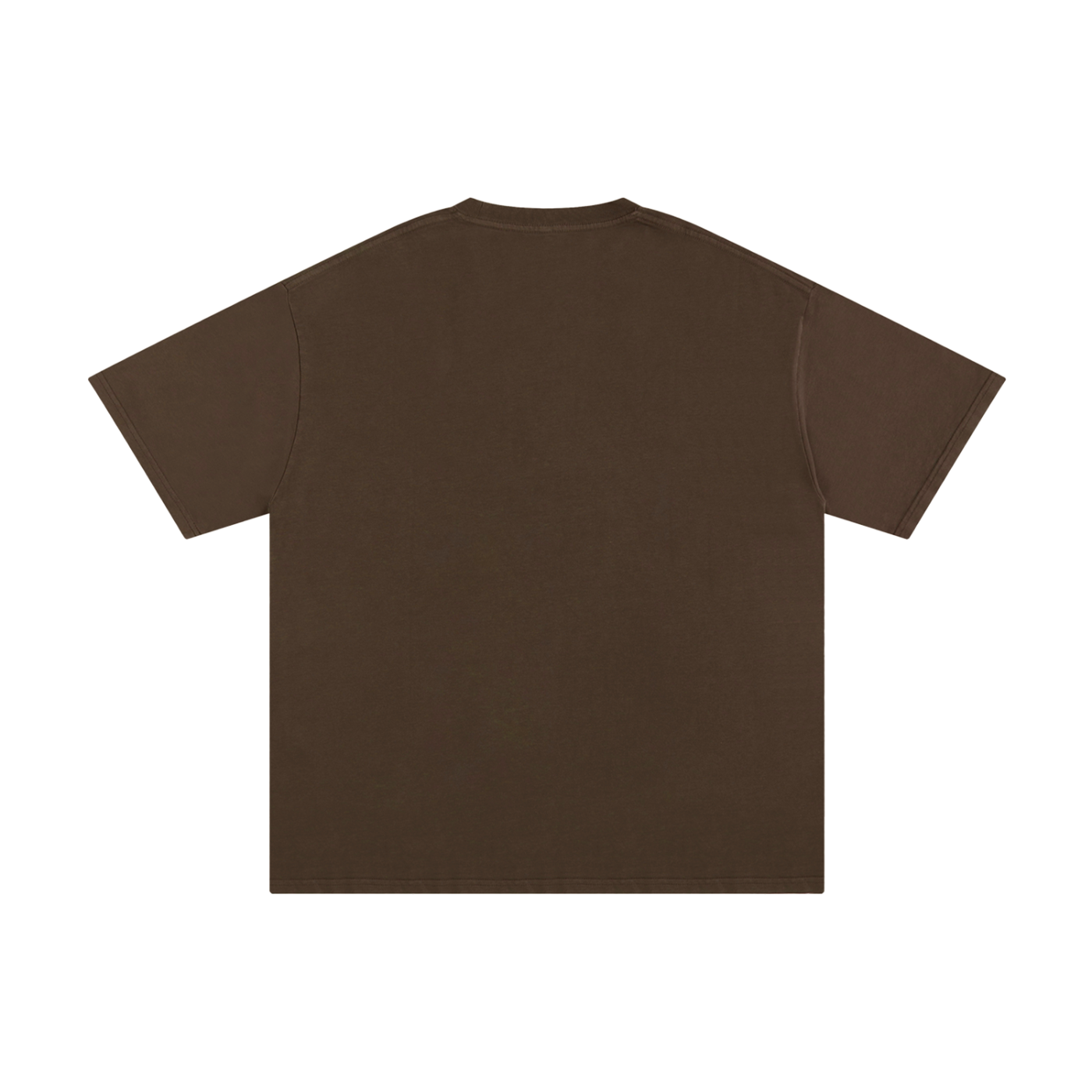 Brown t-shirt on a white background