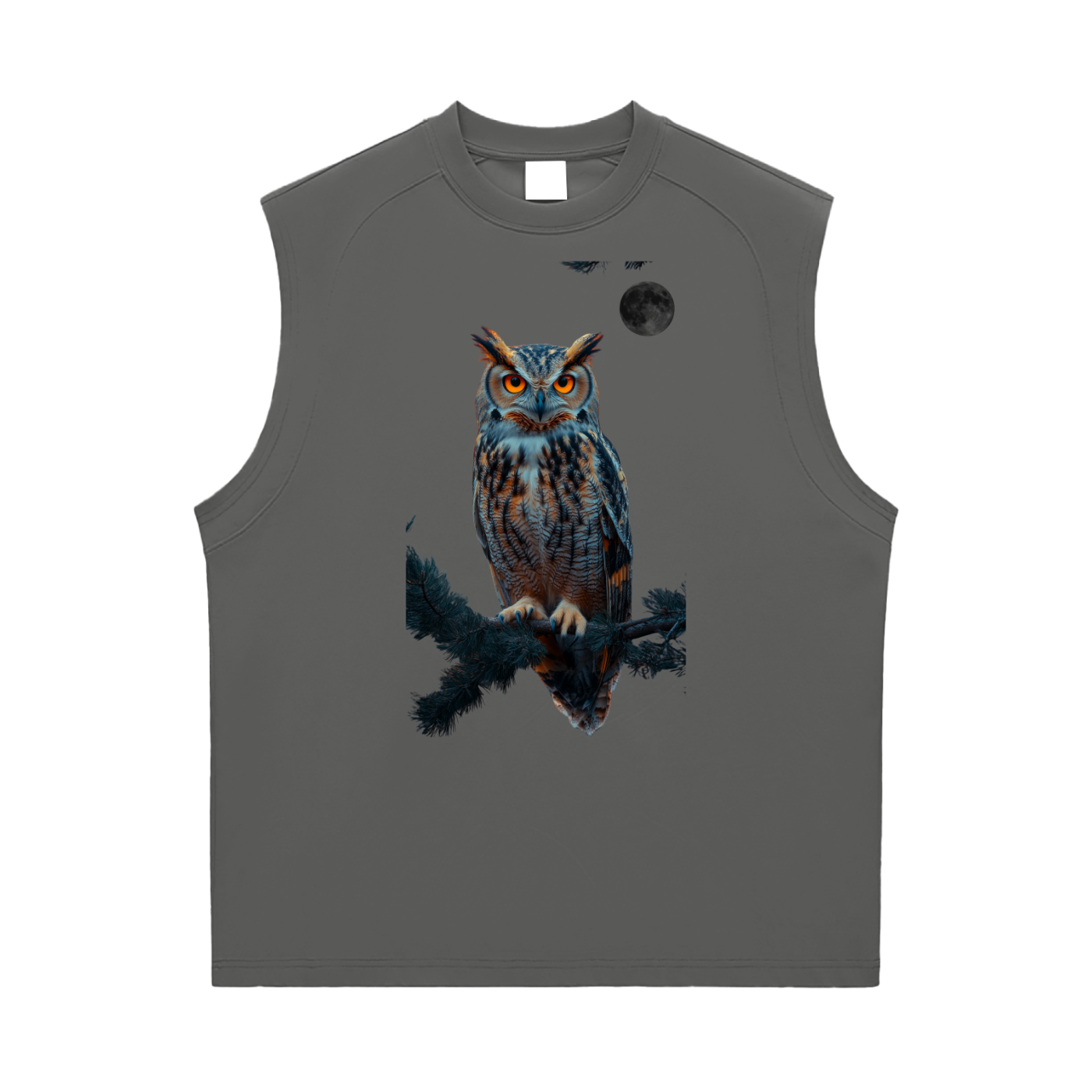 Veron Hibou Nocturne luxury unisex tank top 8
