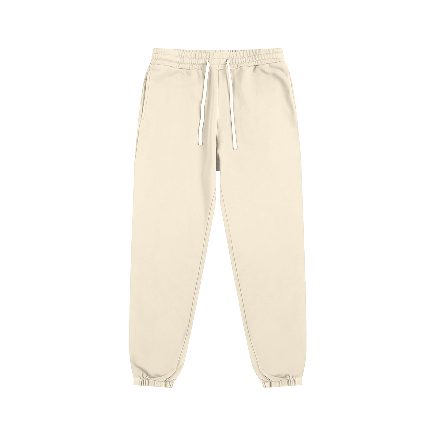 VERON Beige sweatpants on a white background