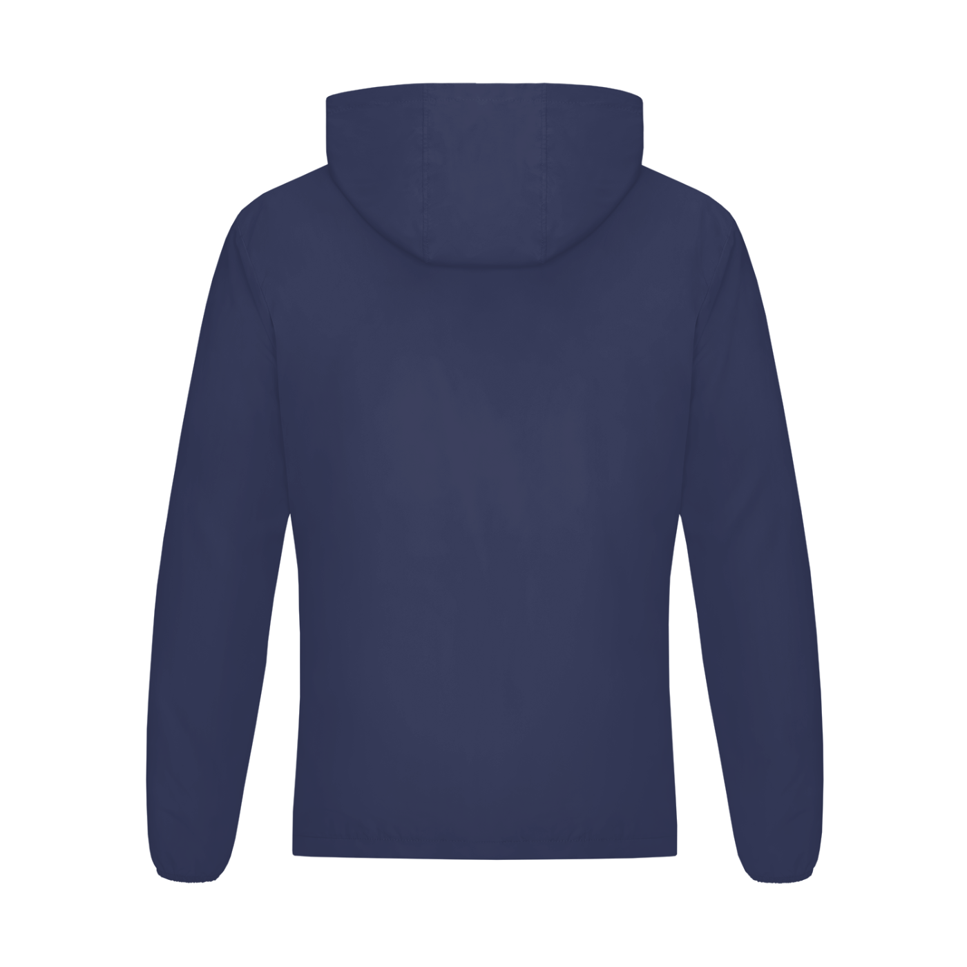 Navy blue jacket on a white background