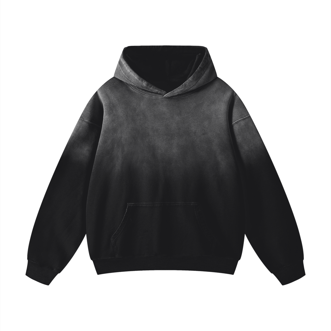 Black hoodie on a white background