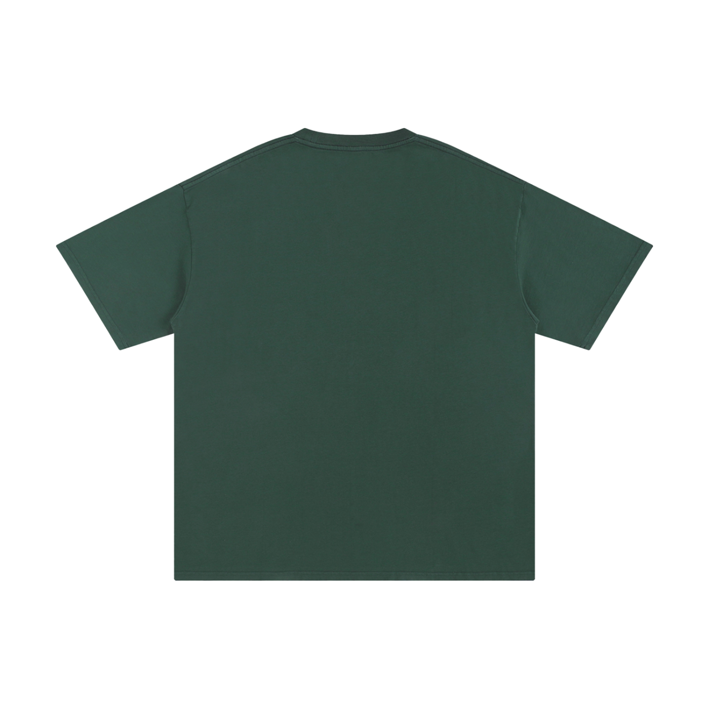 Green t-shirt on a white background