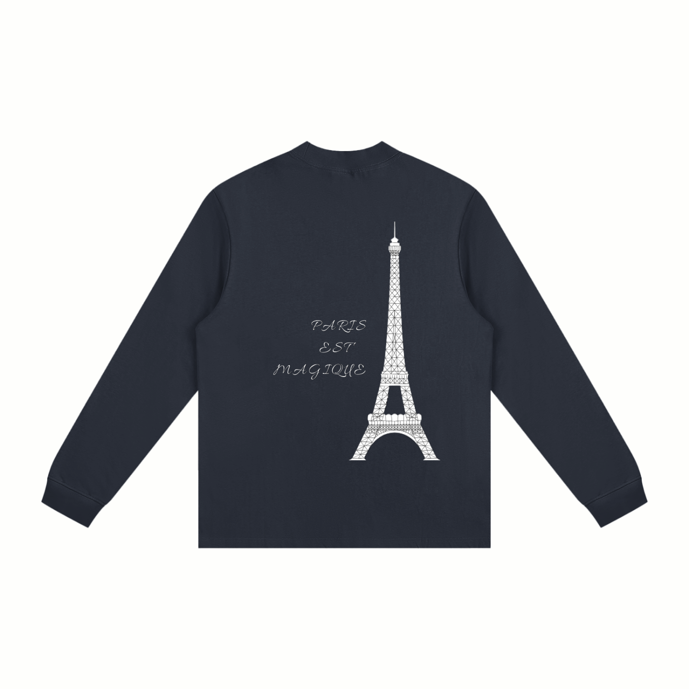 Flat lay of VÉRON Paris Est Magique shirt with accessories.