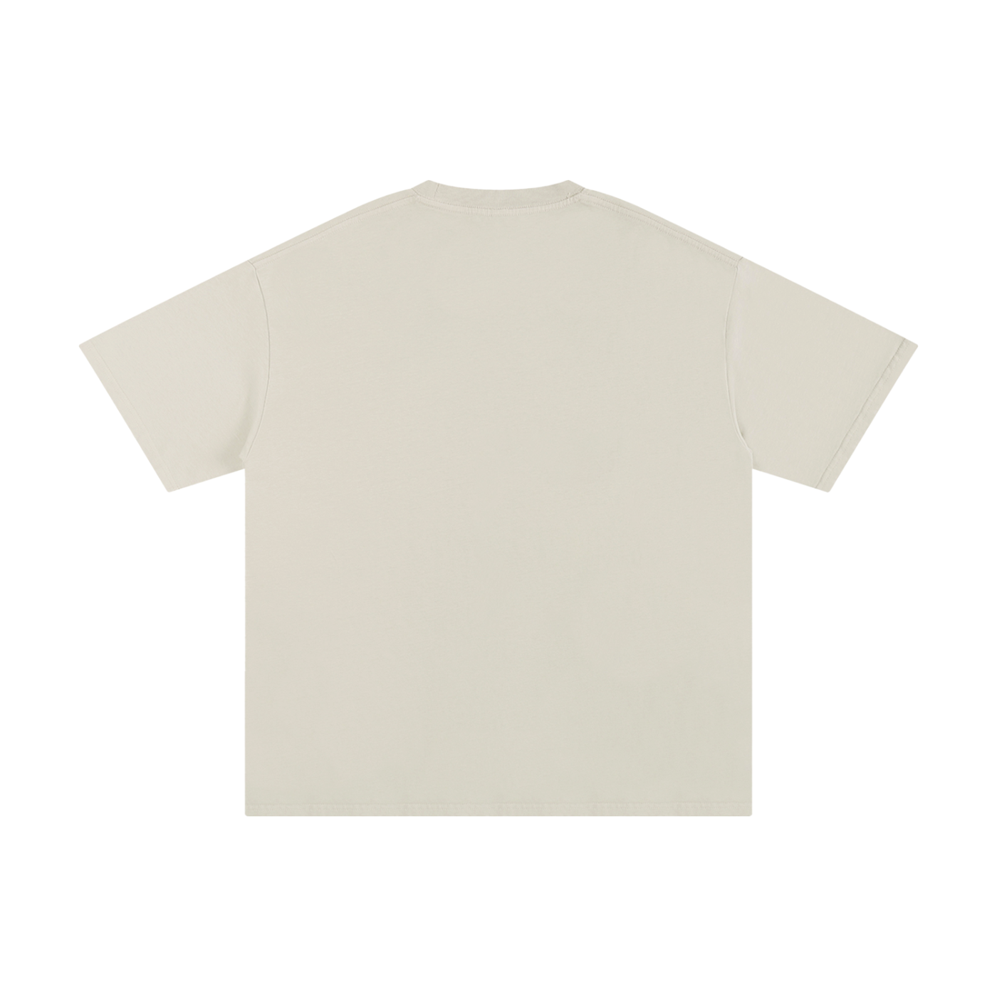 Beige t-shirt on a white background