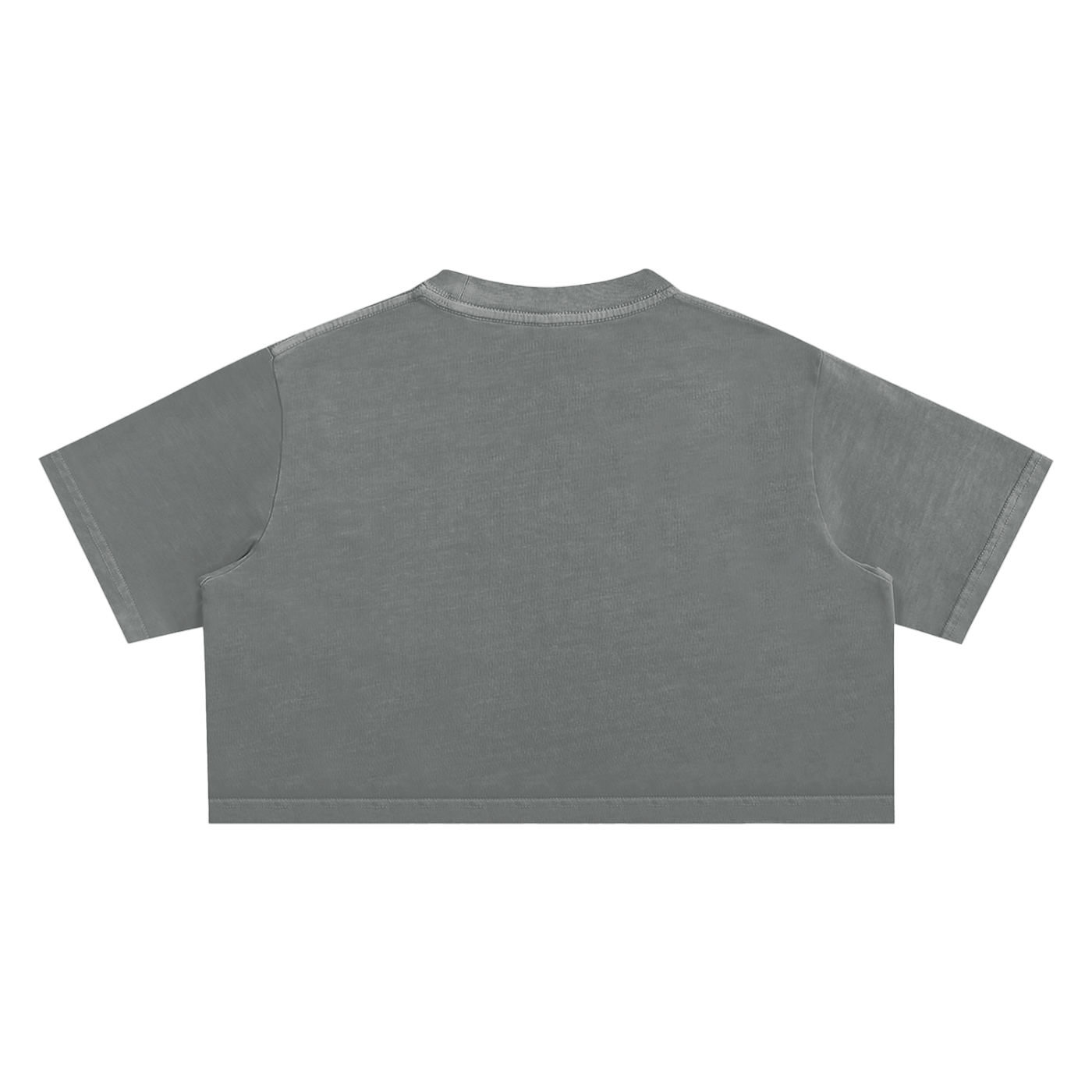 Gray crop top on a white background