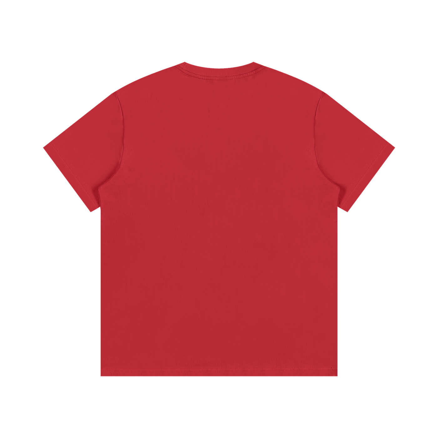 Red t-shirt on a white background