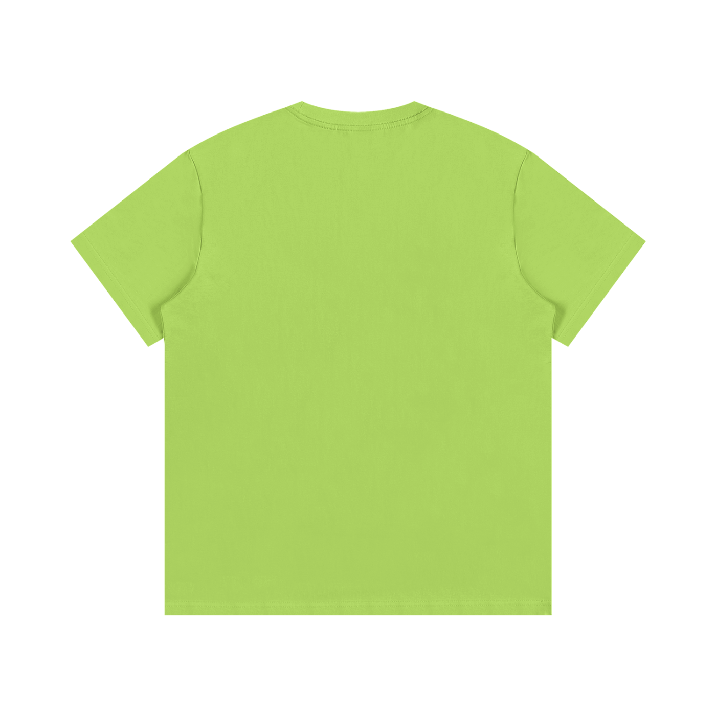 Green t-shirt on a white background