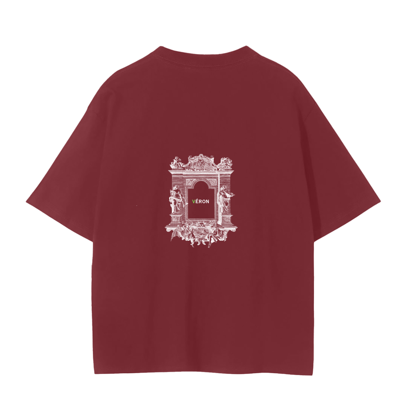 Male model styling VÉRON Portes de Lumière premium T-shirt 7