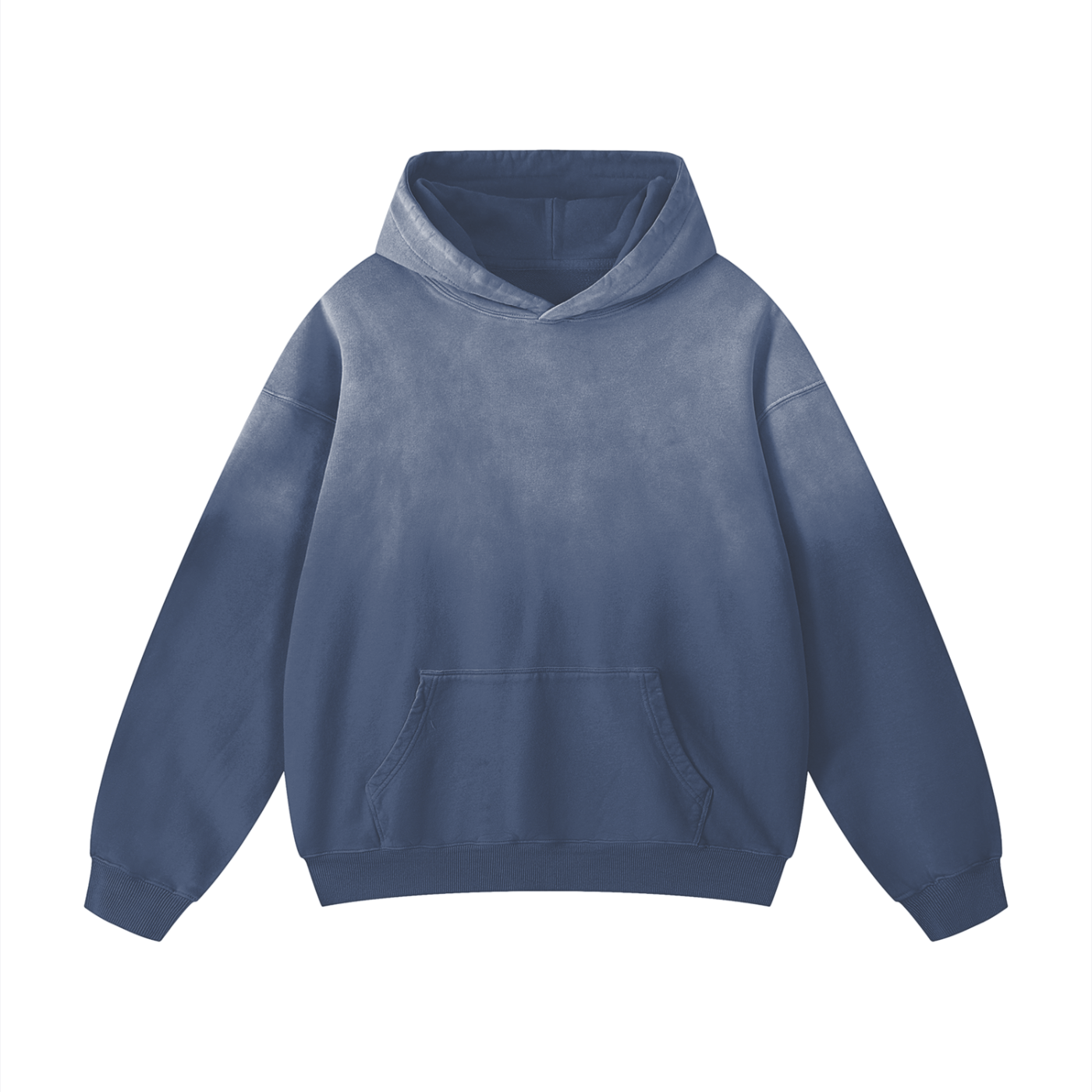 Blue hoodie on a white background