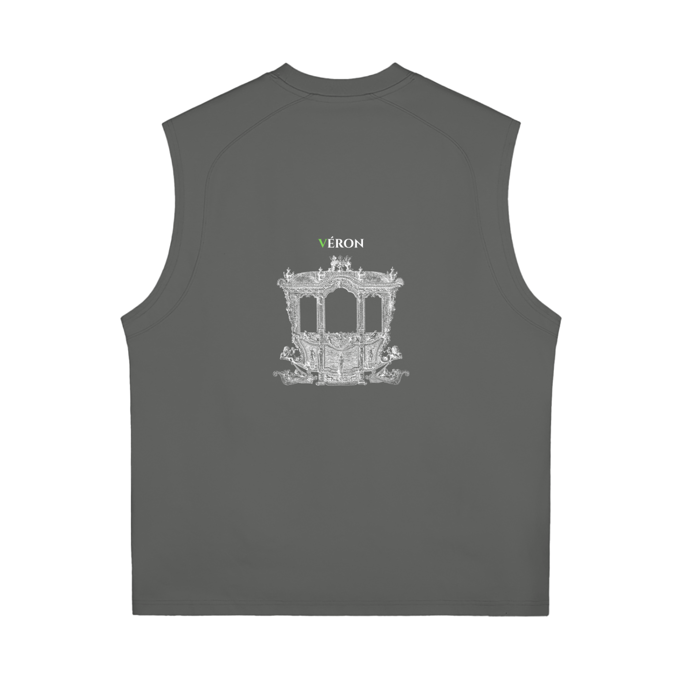 Model styling VÉRON unisex Cristal tank top in urban setting 4