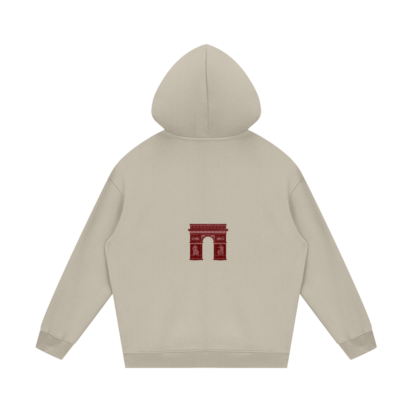 Soft heavyweight fabric on VÉRON Arc de Triomphe hoodie 1