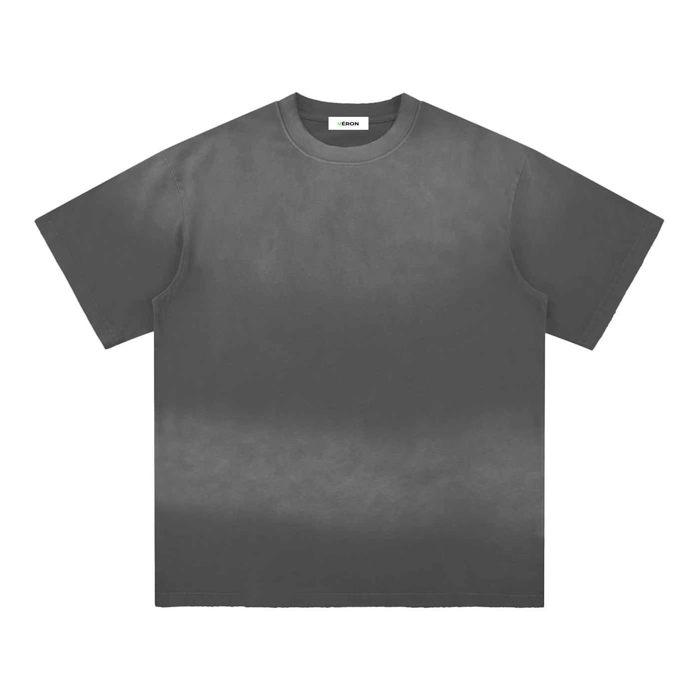 Luxury unisex black T-shirt VÉRON 8
