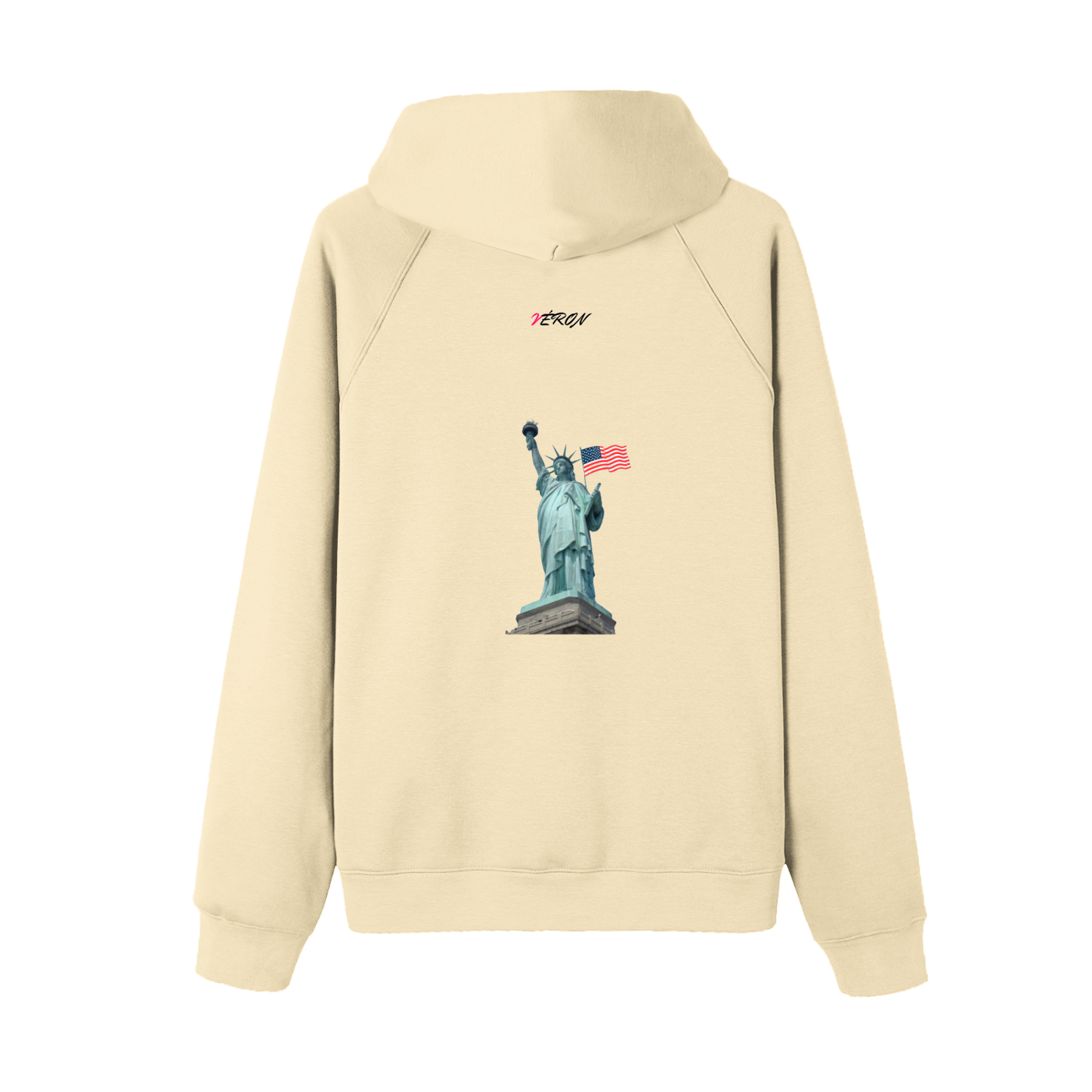 VÉRON Statue de la Liberté hoodie back view.