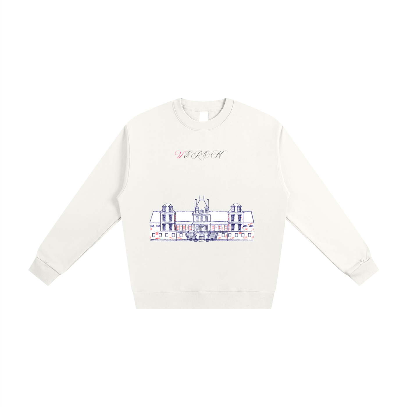 VÉRON La Nationale Unisex Premium Sweater front view.