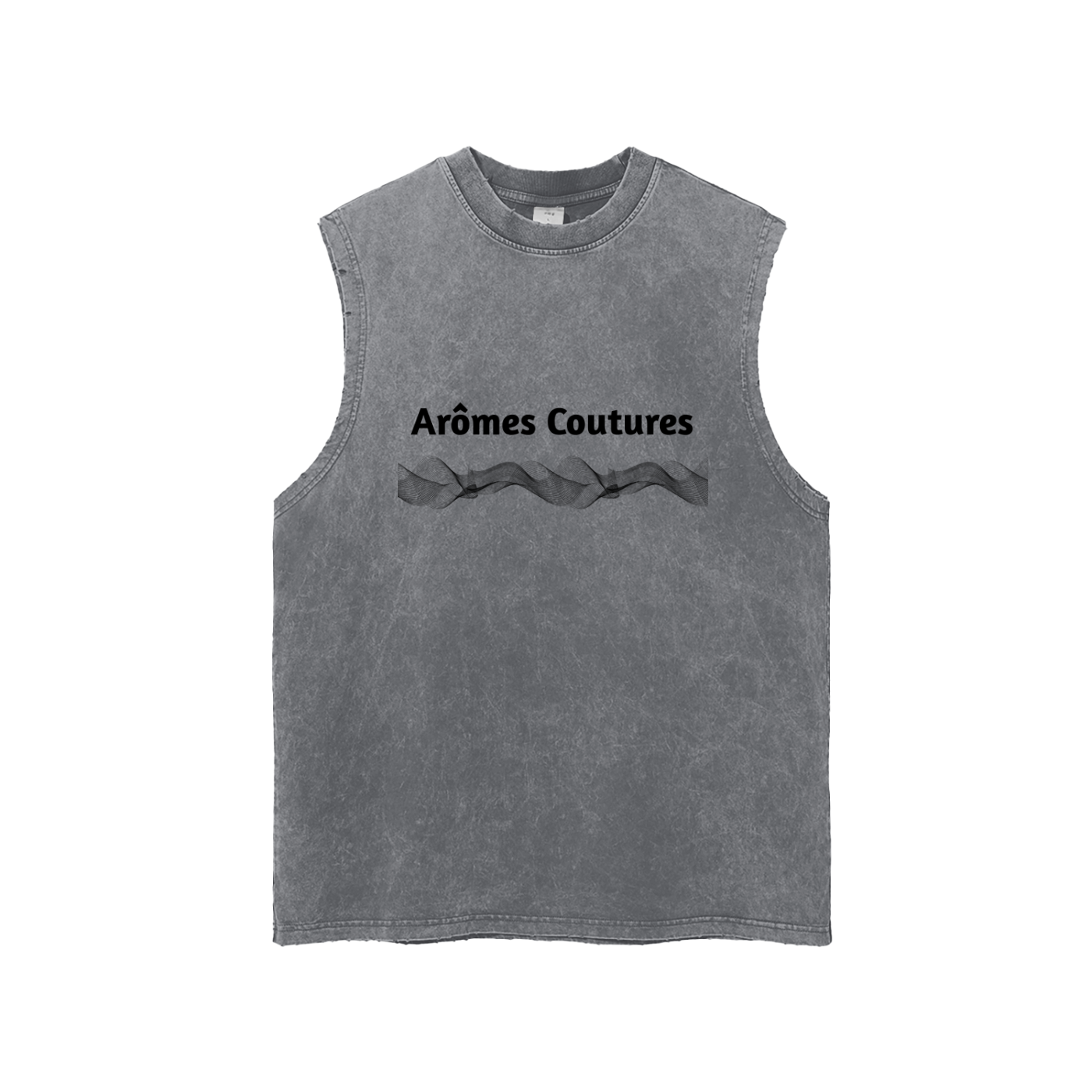 VÉRON Arômes Coutures Premium Washed Tank Top for men and women 4