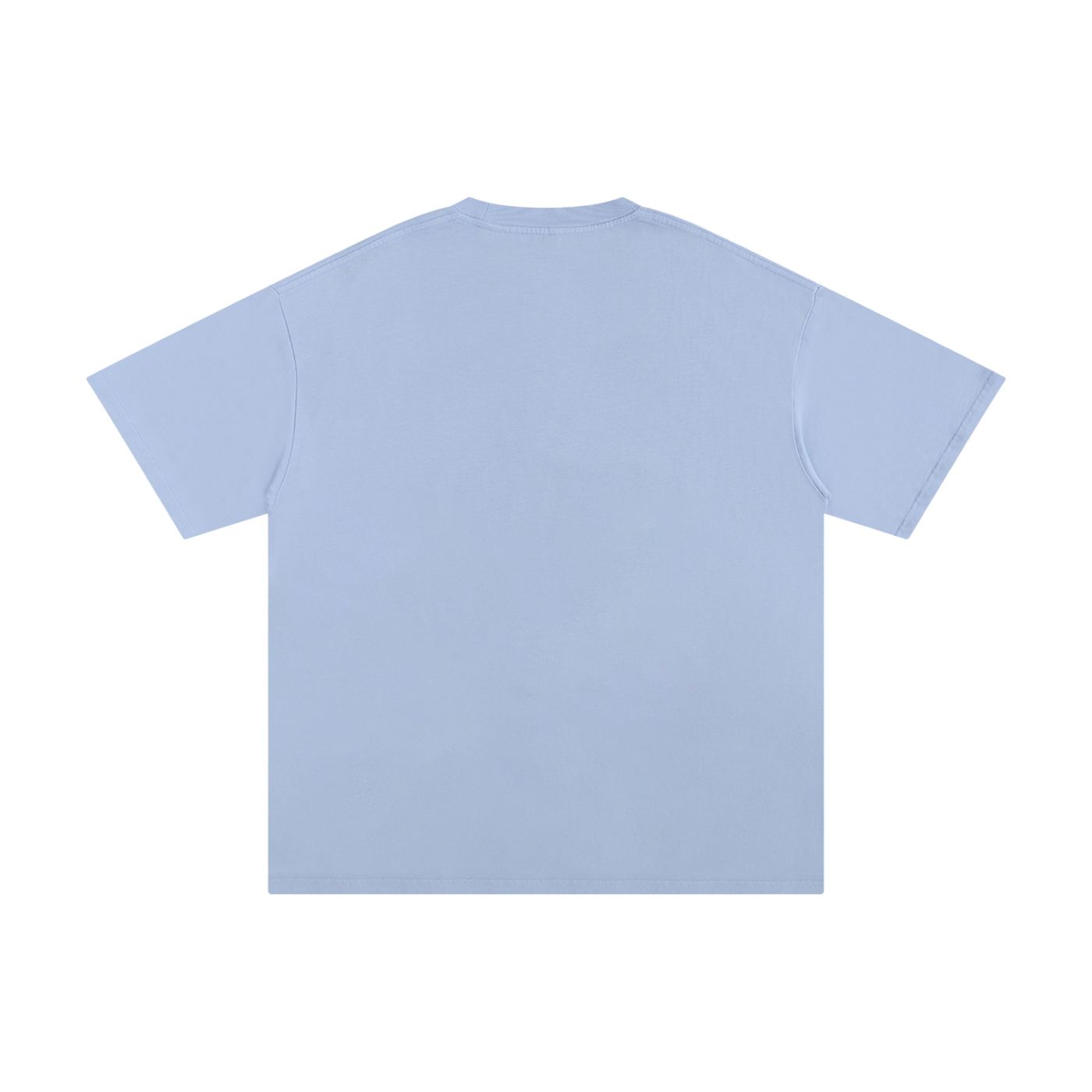 Light blue t-shirt on a white background