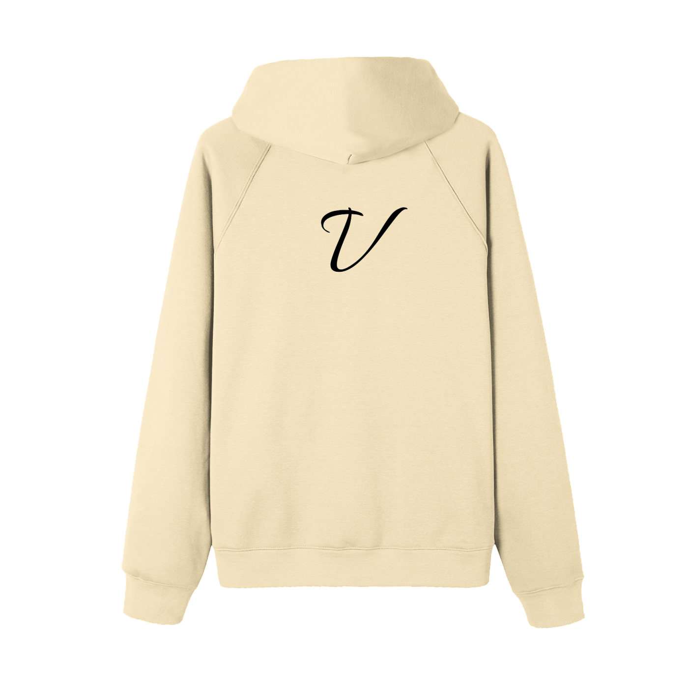 Close-up of soft heavyweight fabric on VÉRON D’Orsay hoodie 1.