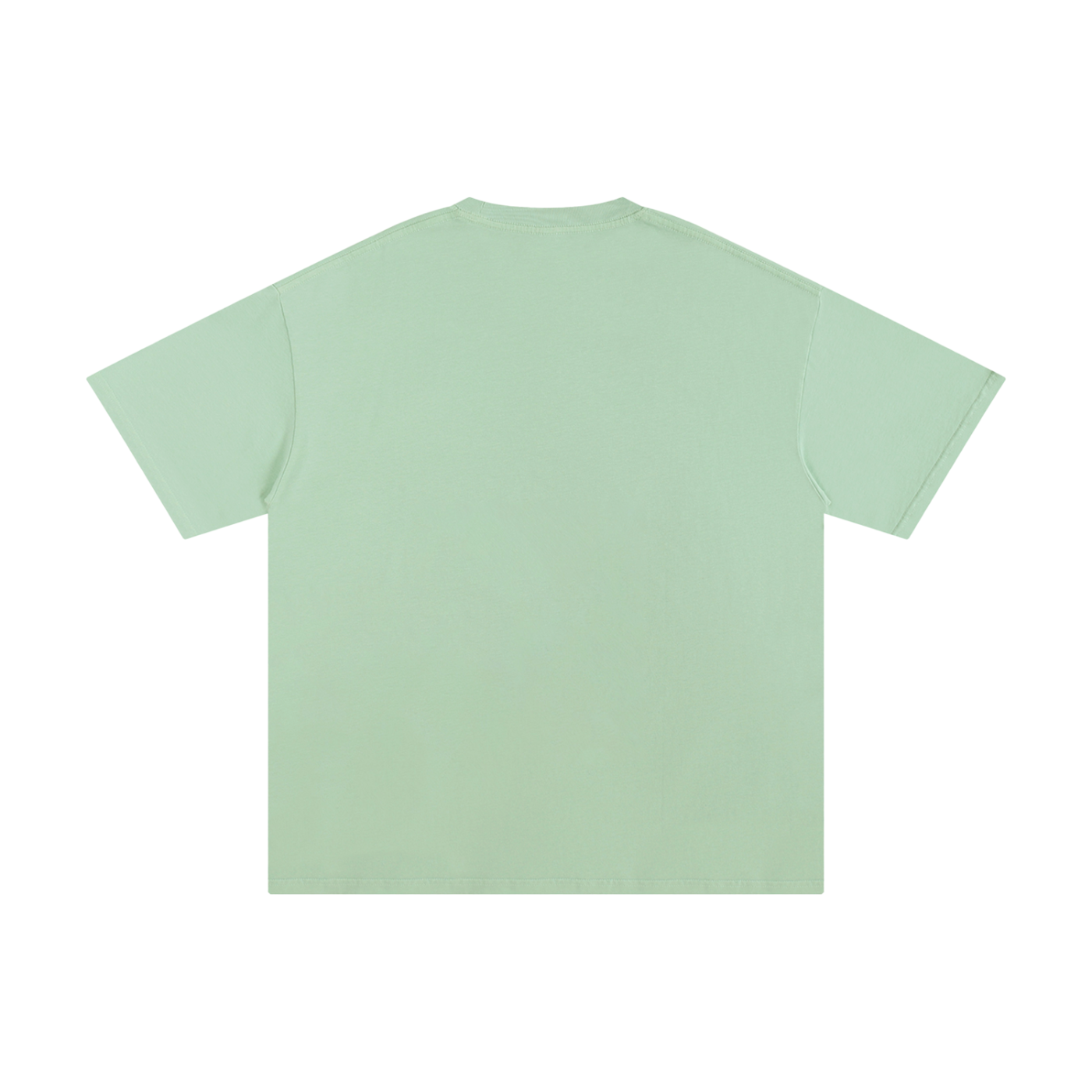 Light green t-shirt on a white background