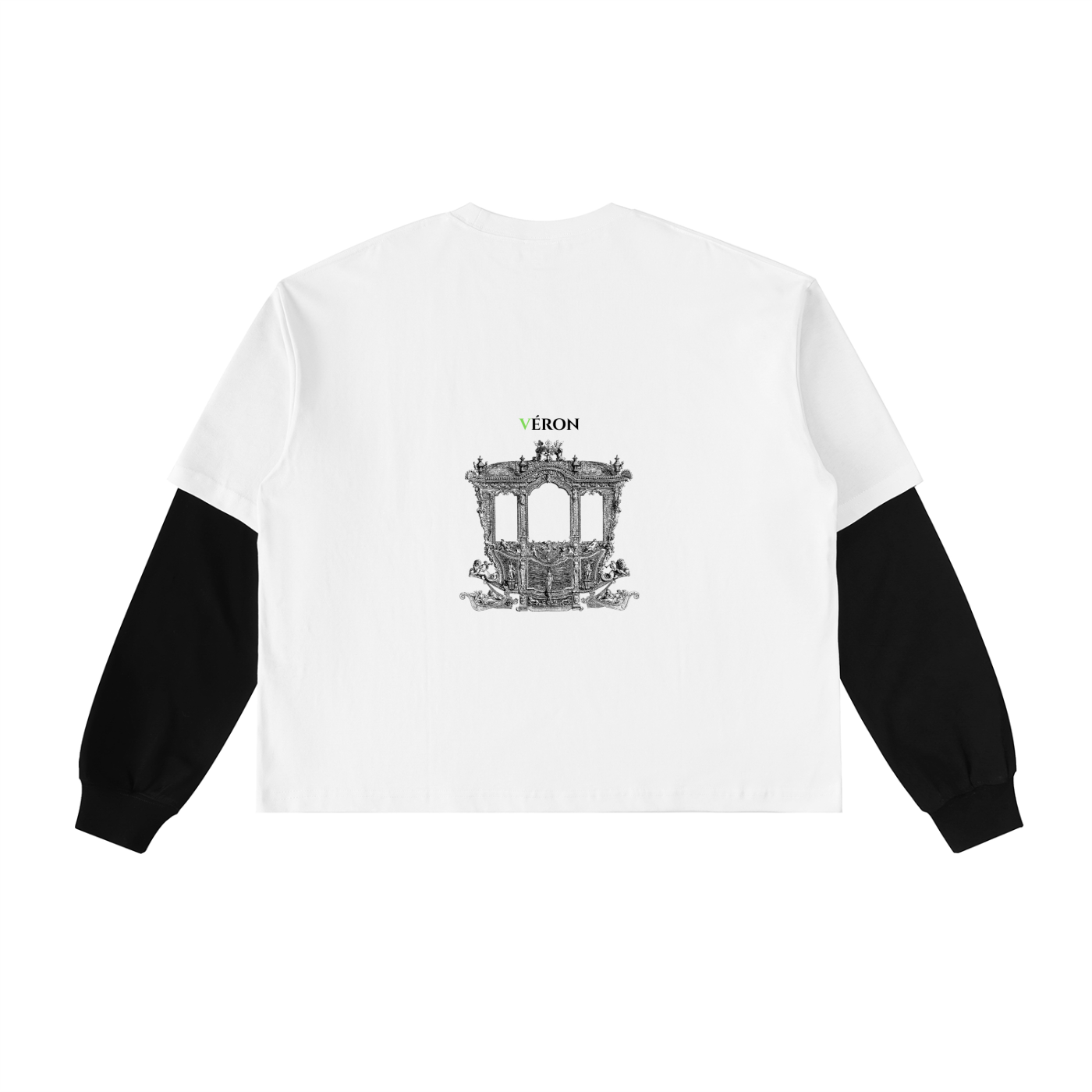 Model styling VÉRON Élixir Cristal unisex designer long sleeve 3