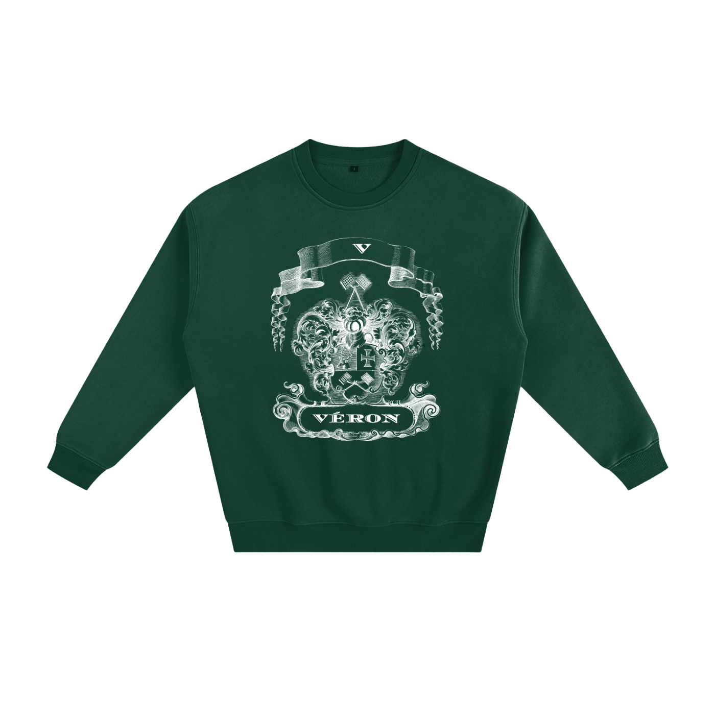 VÉRON Le PADRE unisex heavyweight sweater streetwear front view 2
