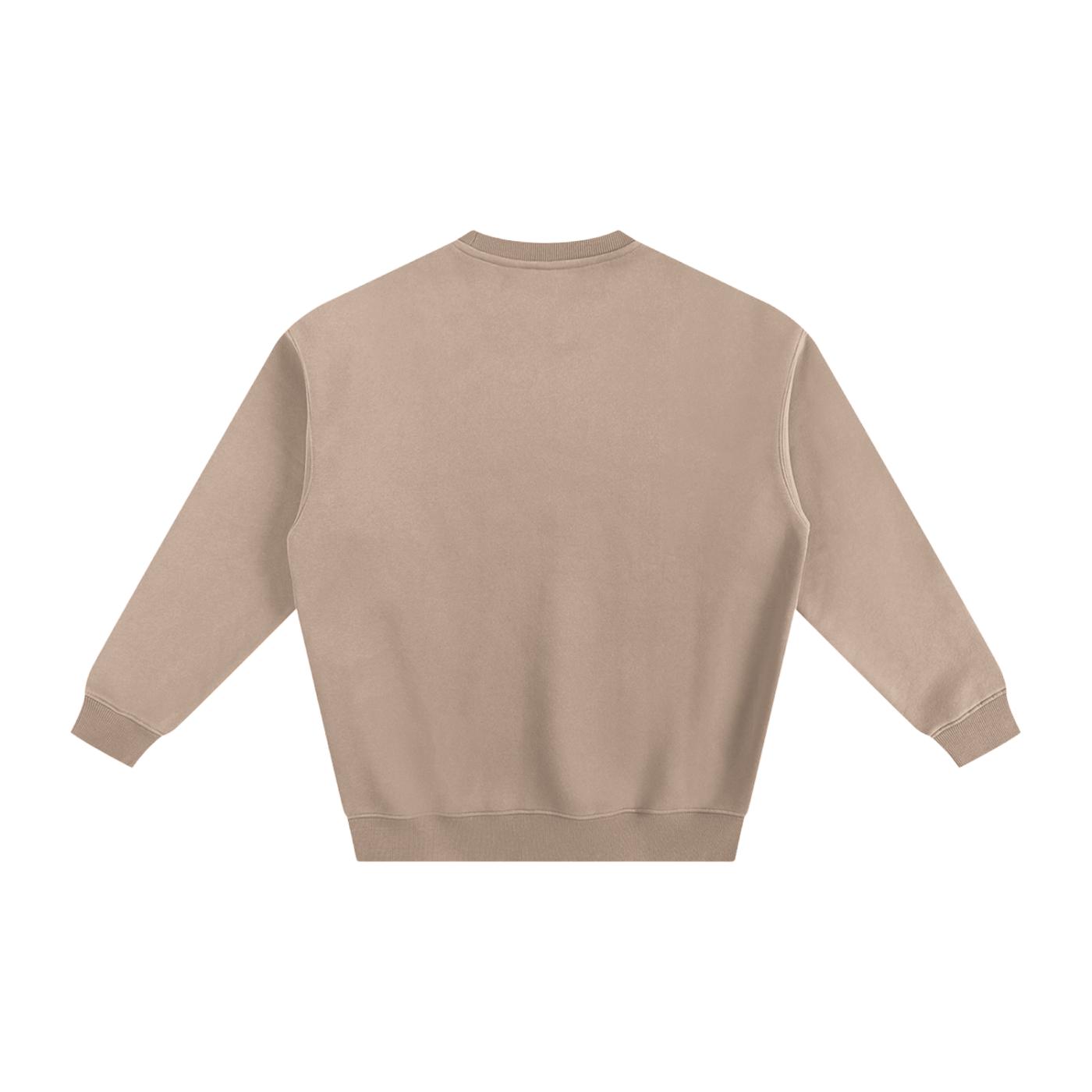 Beige sweatshirt on a white background