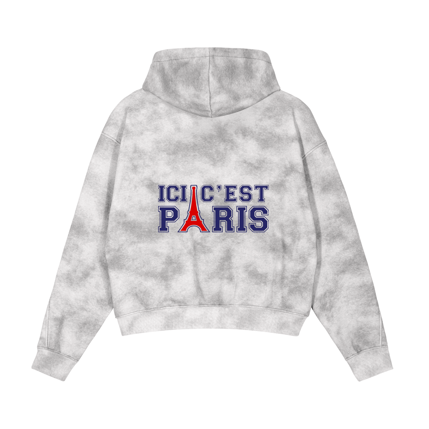 VERON Back design of ICI C’EST PARIS hoodie featuring luxury street style.
