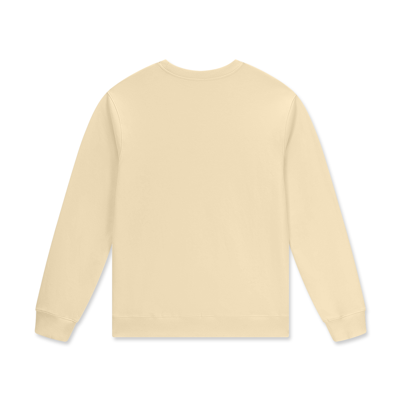 Beige long-sleeve shirt on a white background