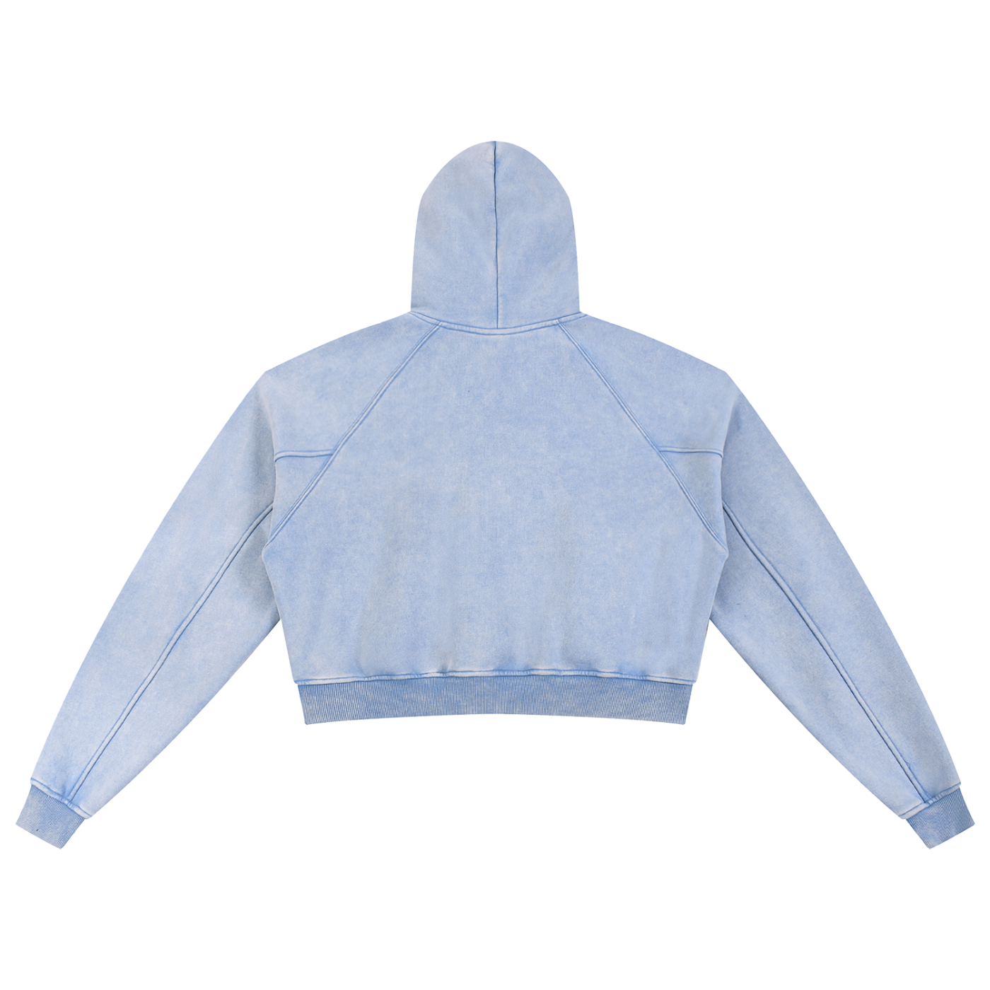 Light blue hoodie on a white background