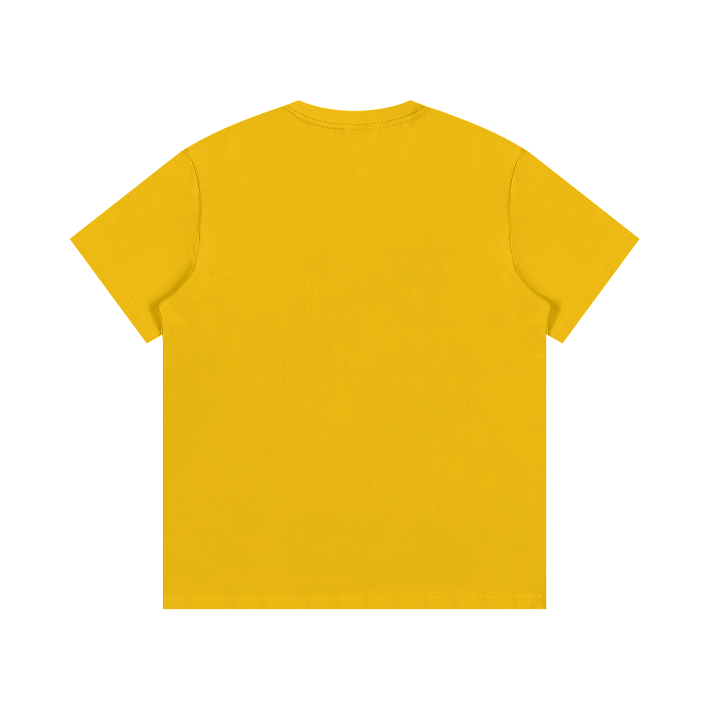 Yellow t-shirt on a white background
