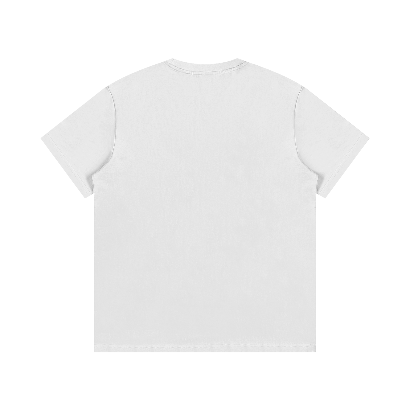 Plain white t-shirt on a white background