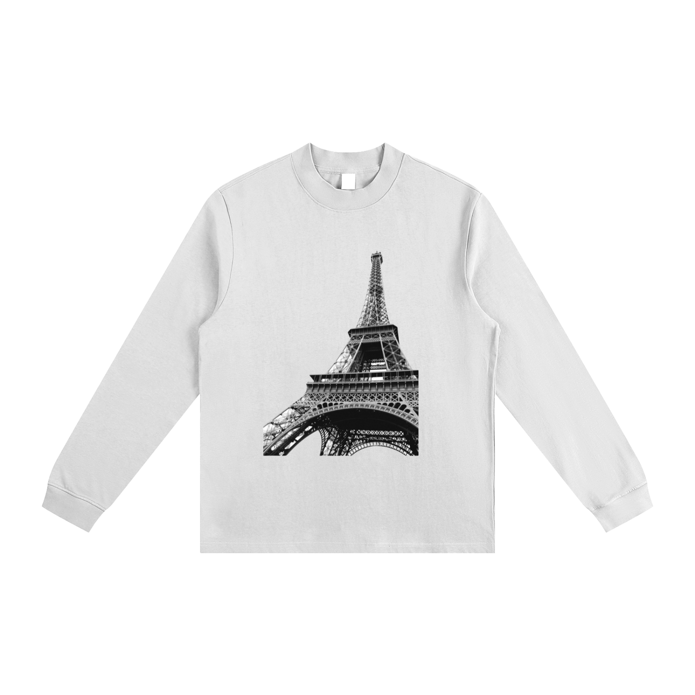 Model wearing VÉRON Paris-inspired streetwear long sleeve shirt 3