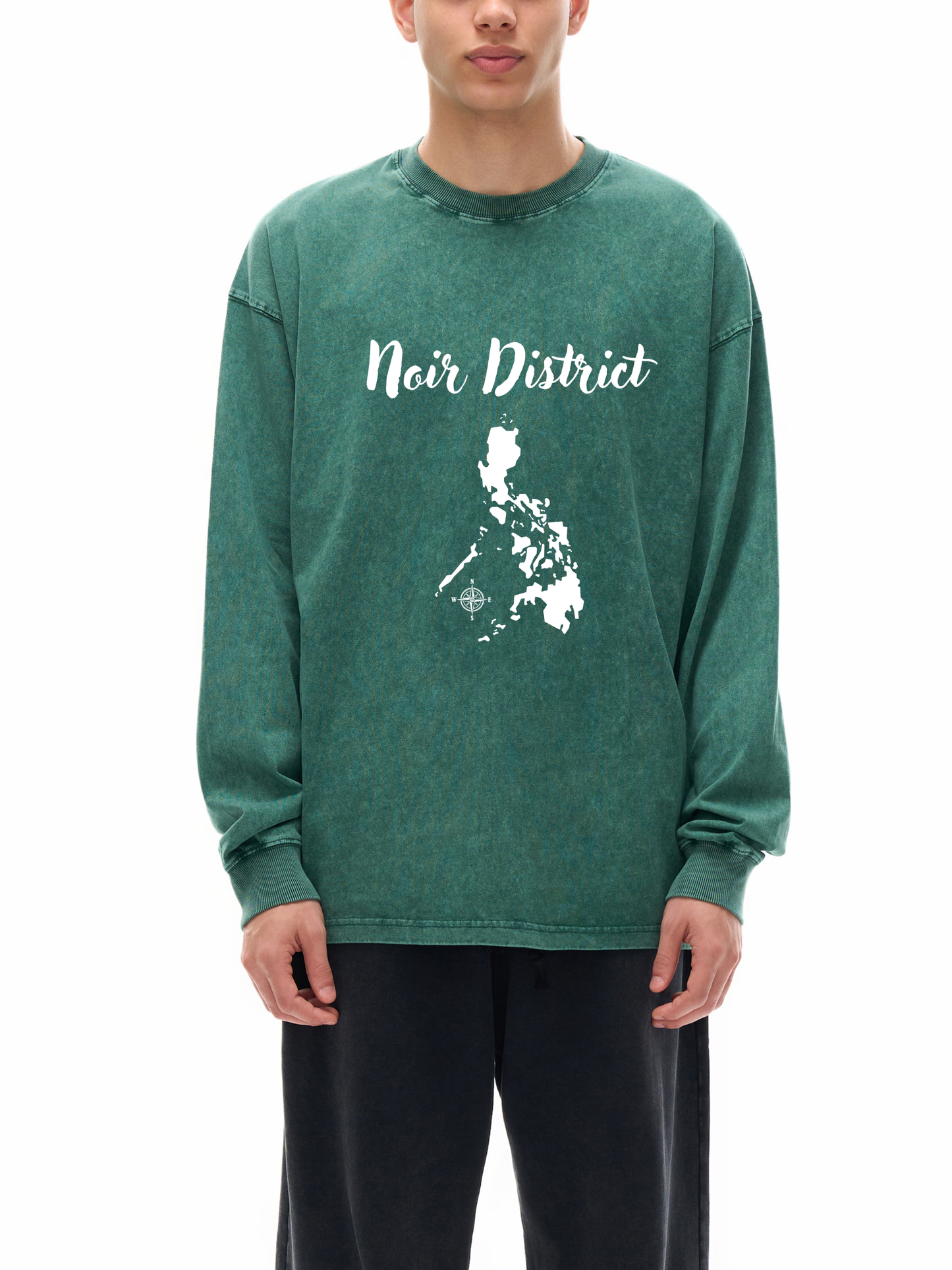 Noir District washed streetwear shirt men and women 3