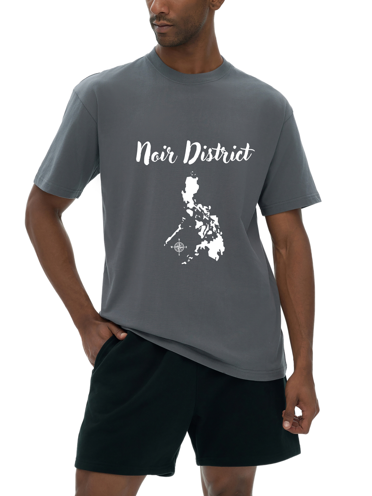 "VÉRON Noir District T-shirt for men and women" 1