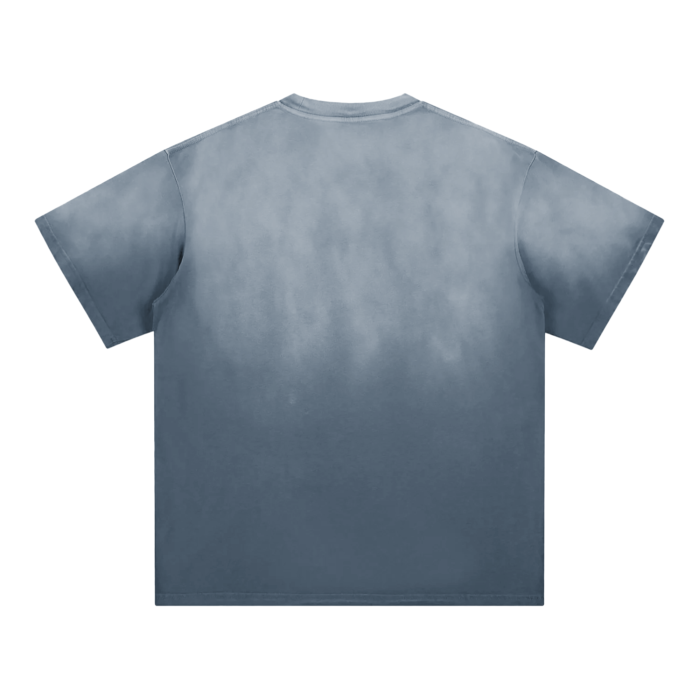 Plain blue t-shirt on a white background