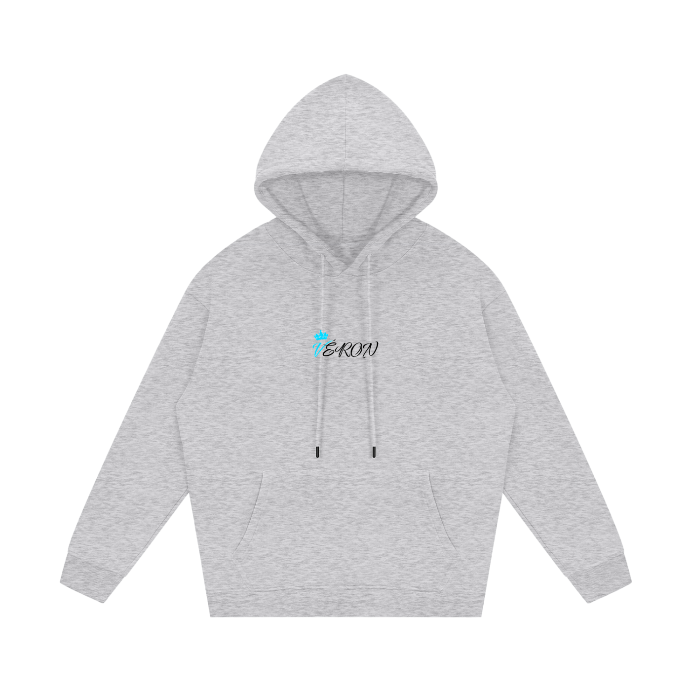 Close-up of heavyweight fabric and stitching on VÉRON premium hoodie 2.