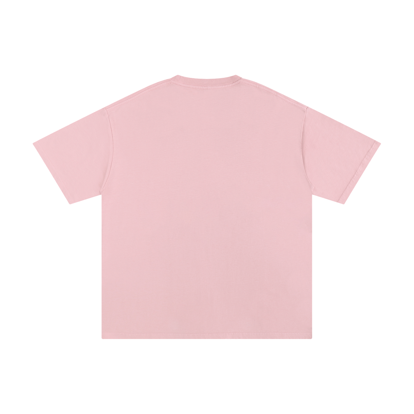 Plain pink t-shirt on a white background