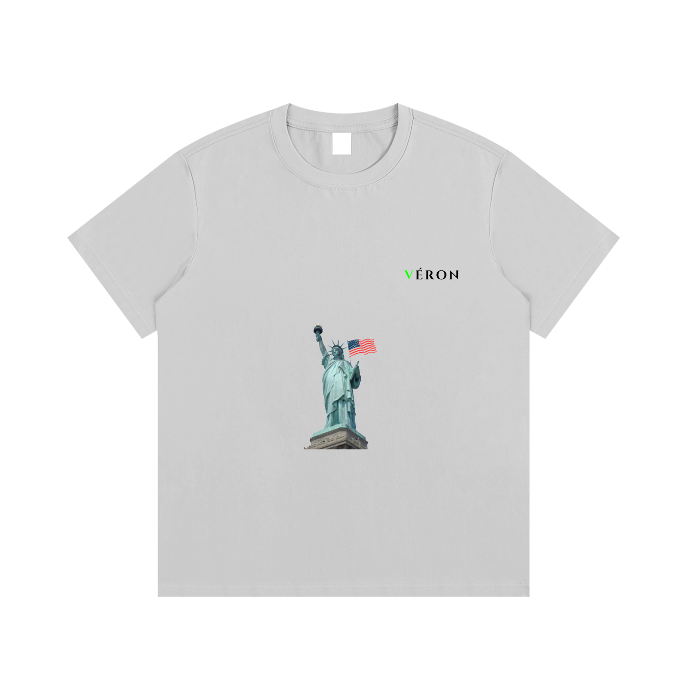 VÉRON Statue de la Liberté unisex streetwear t-shirt front view