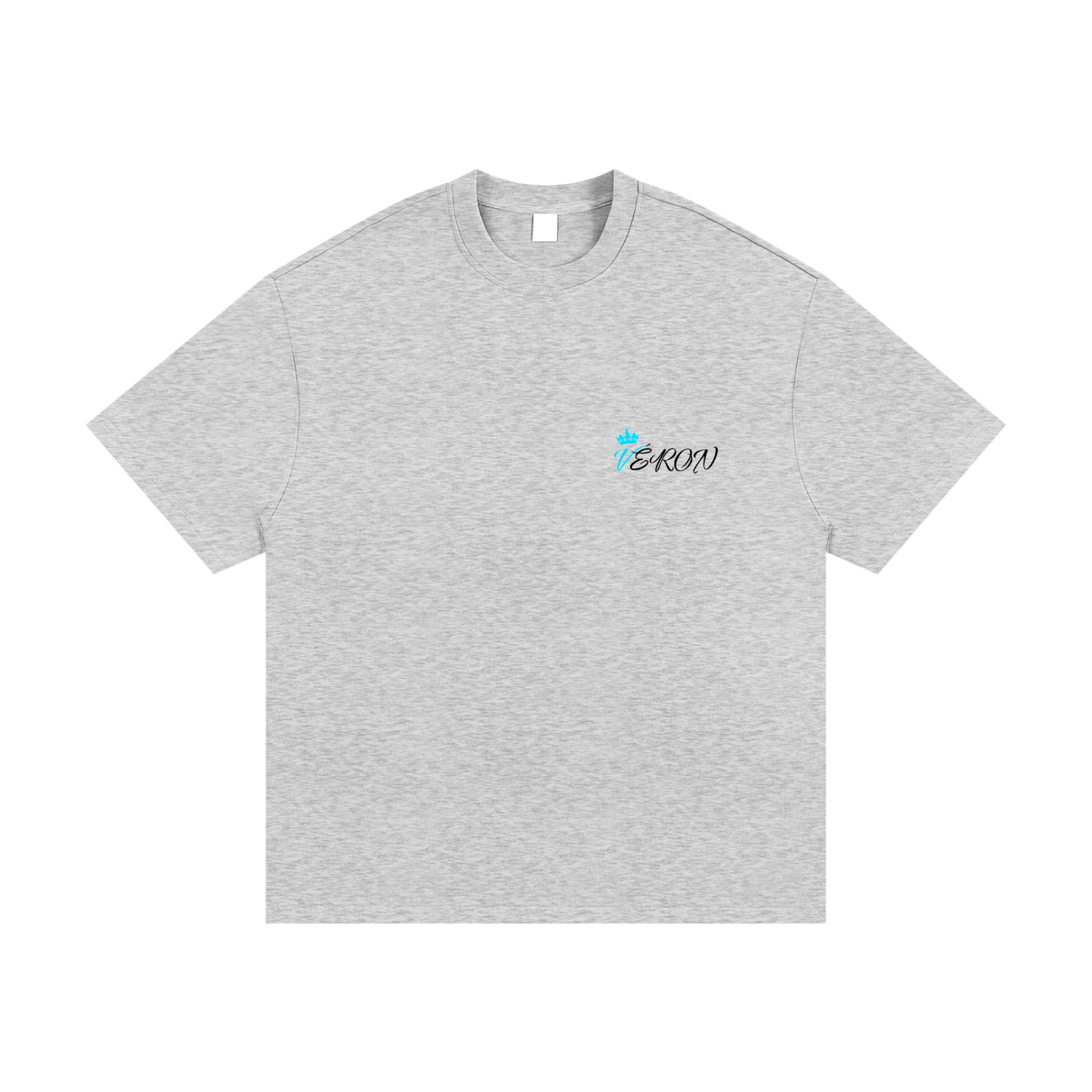 Premium USA-made black t-shirt from VÉRON shown in lifestyle fashion setting.