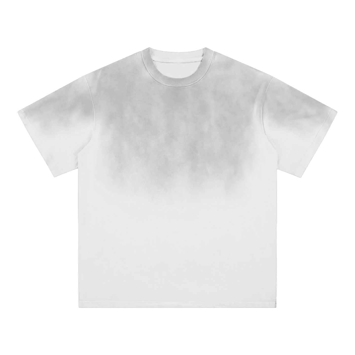 Plain white t-shirt on a white background