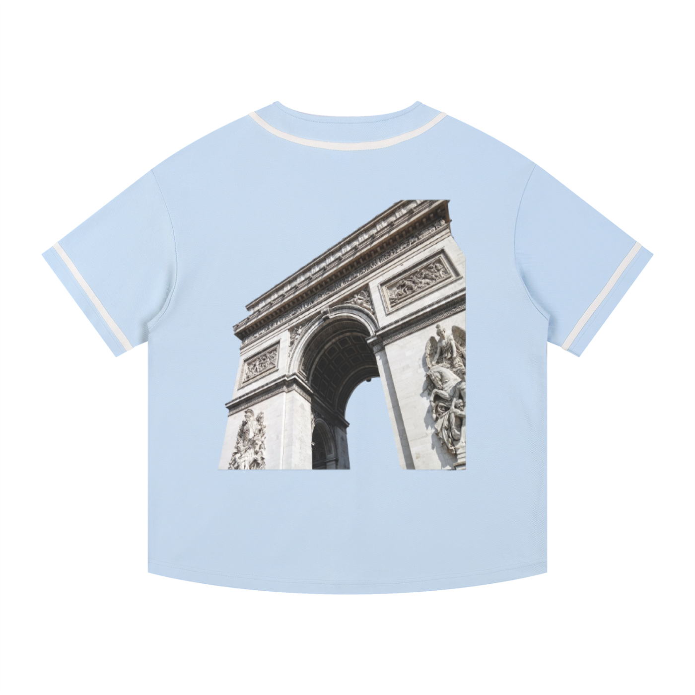 Paris-inspired streetwear VÉRON shirt worn by male and female models 6.