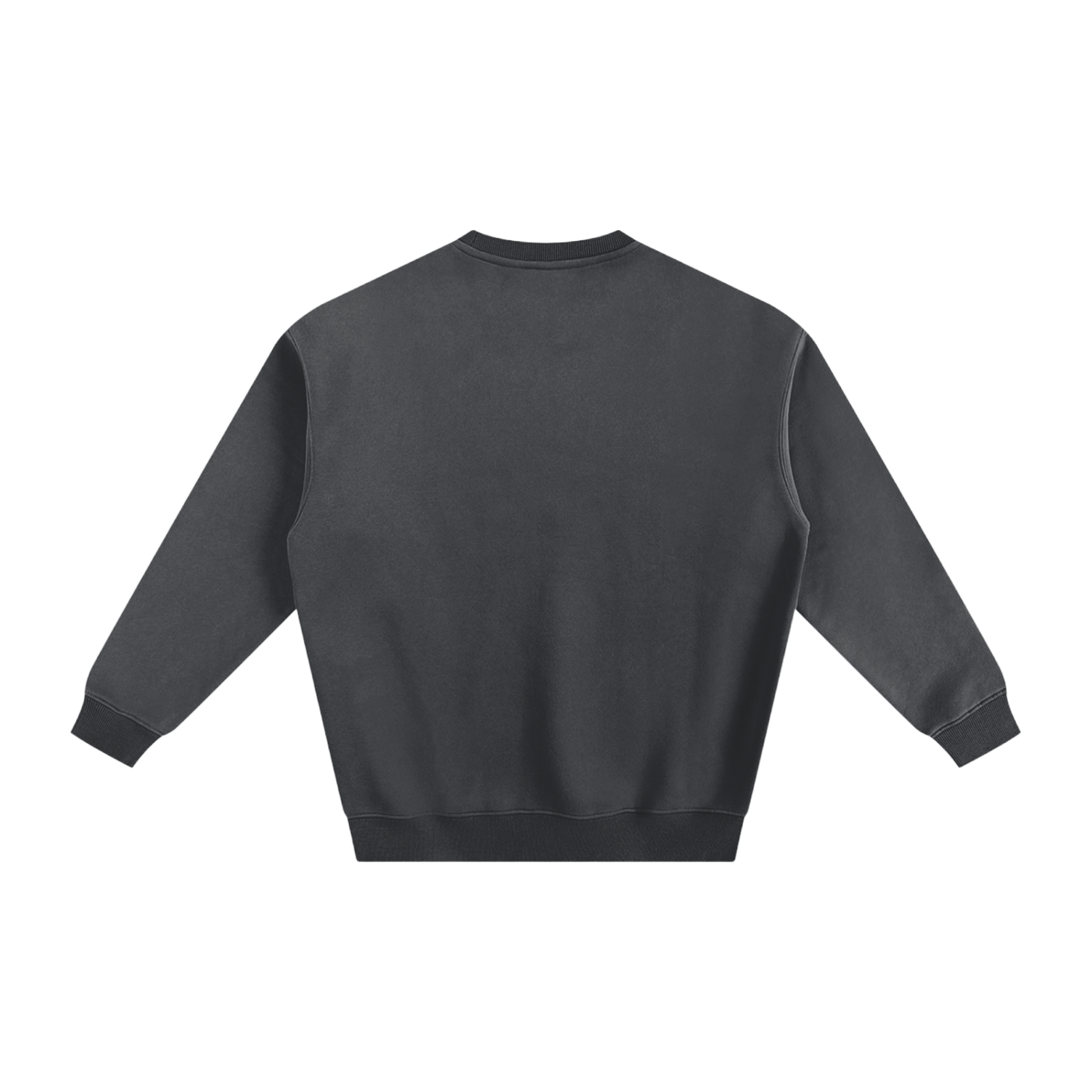 Dark gray sweatshirt on a white background