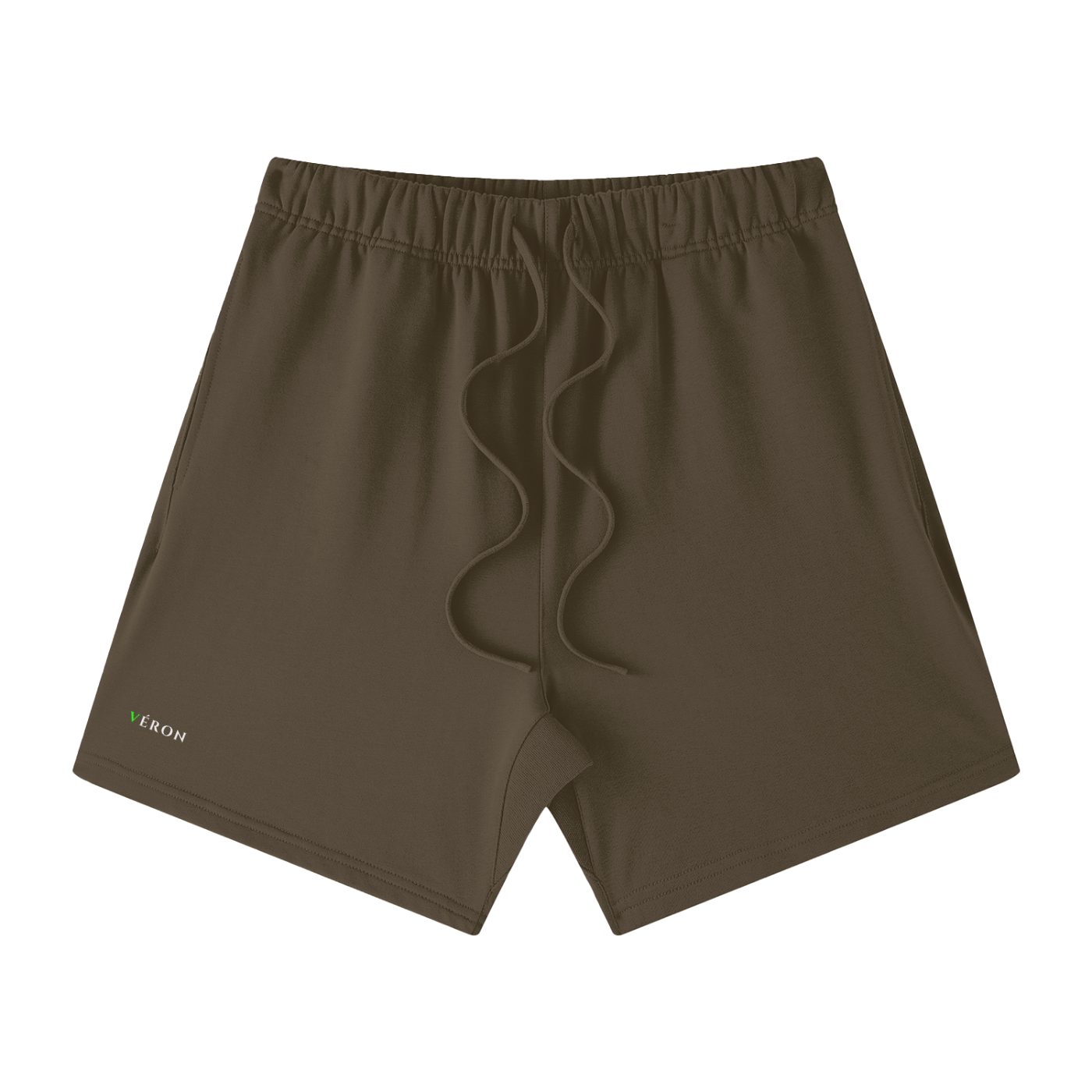 VERON Brown shorts on a white background