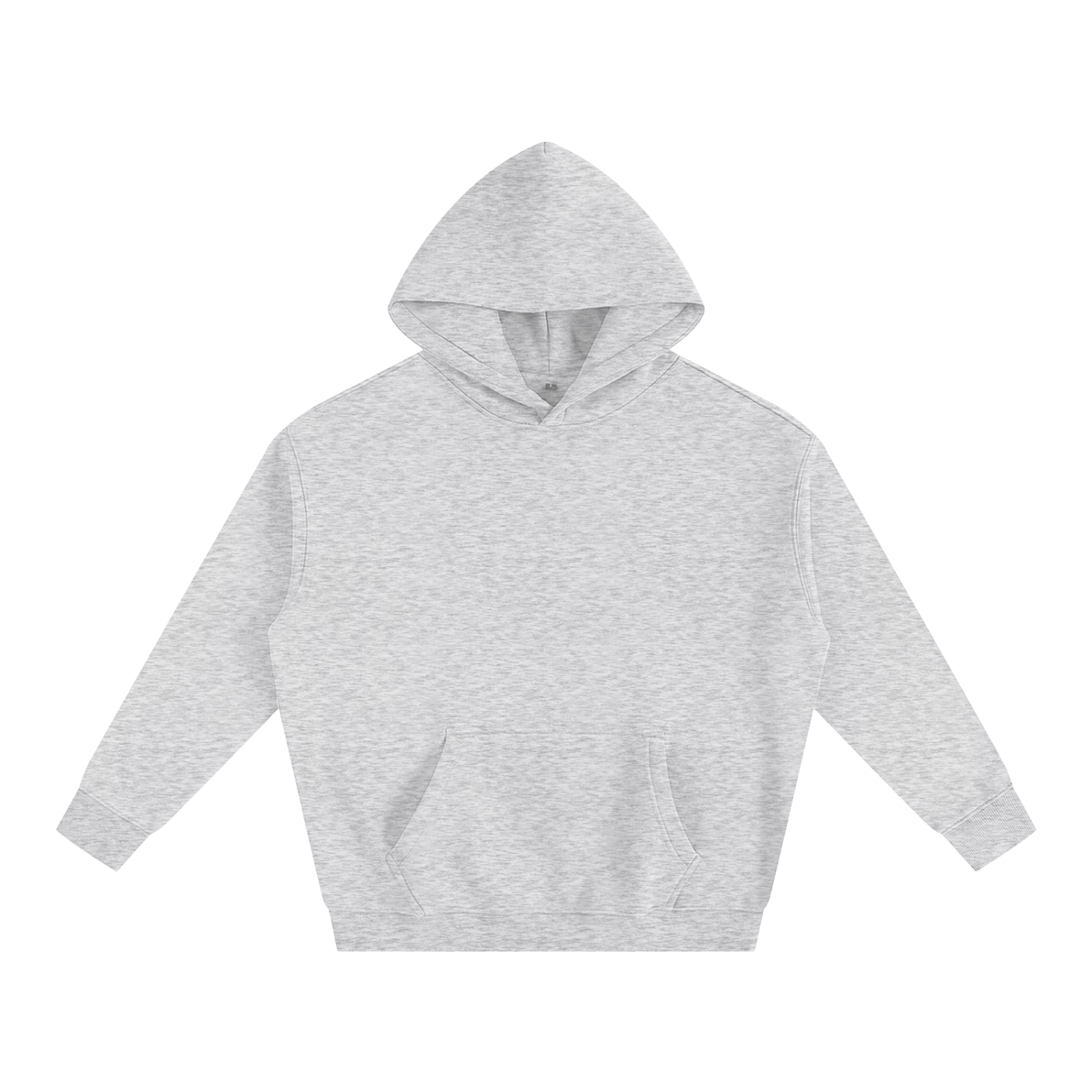 Gray hoodie on a white background
