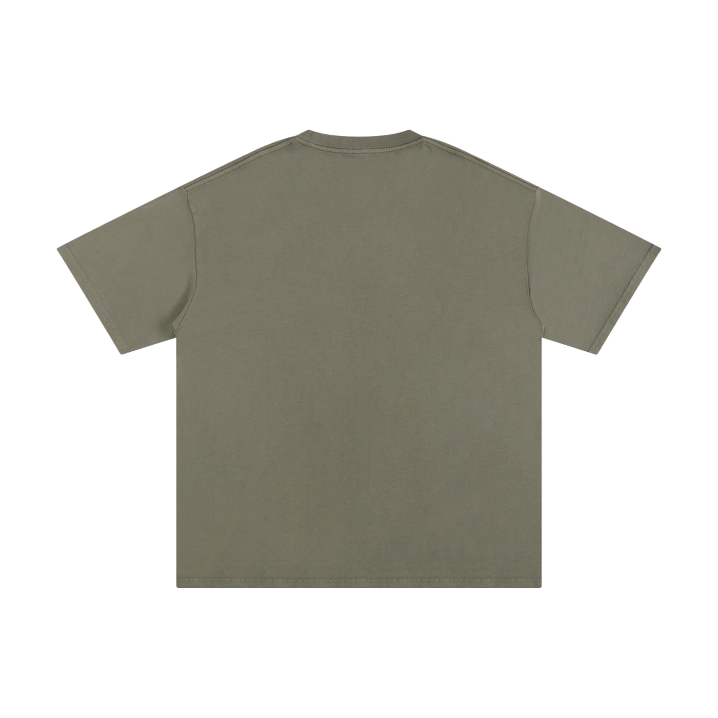 Plain green t-shirt on a white background