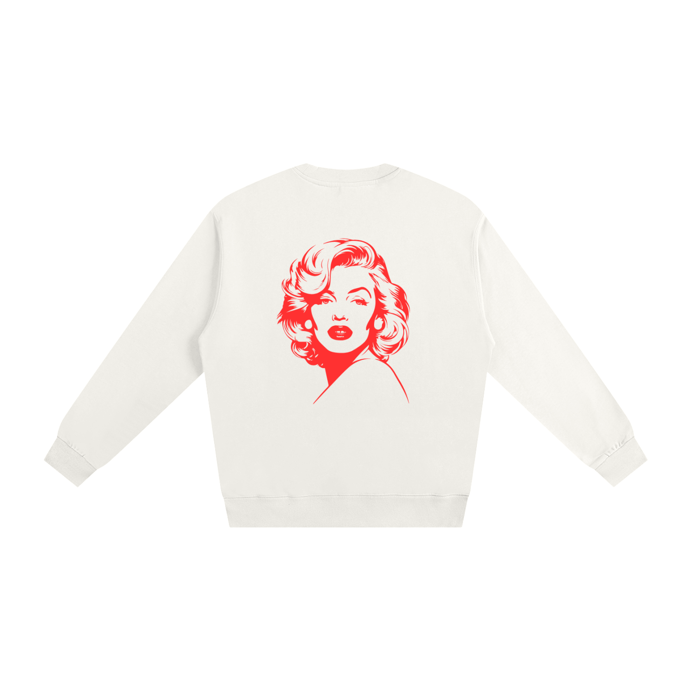 Model styling VÉRON Marilyn Monroe oversized sweatshirt urban fashion look 4