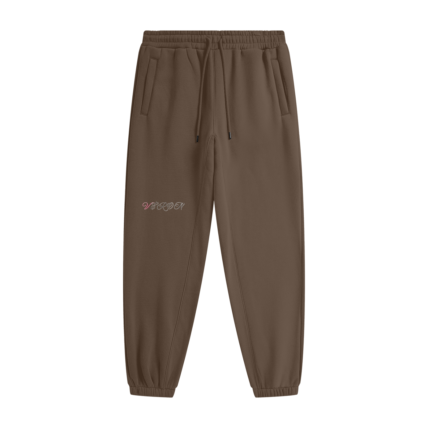 Close-up of premium cotton fabric on VÉRON oversized sweatpants