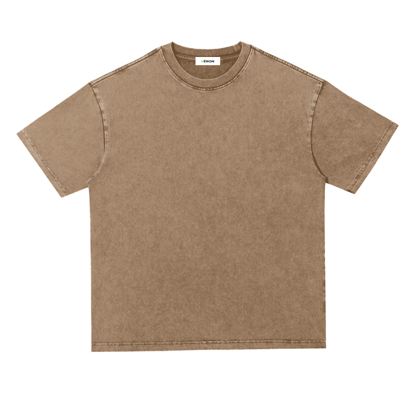 Coffee t-shirt with 'Cron' label on a white background