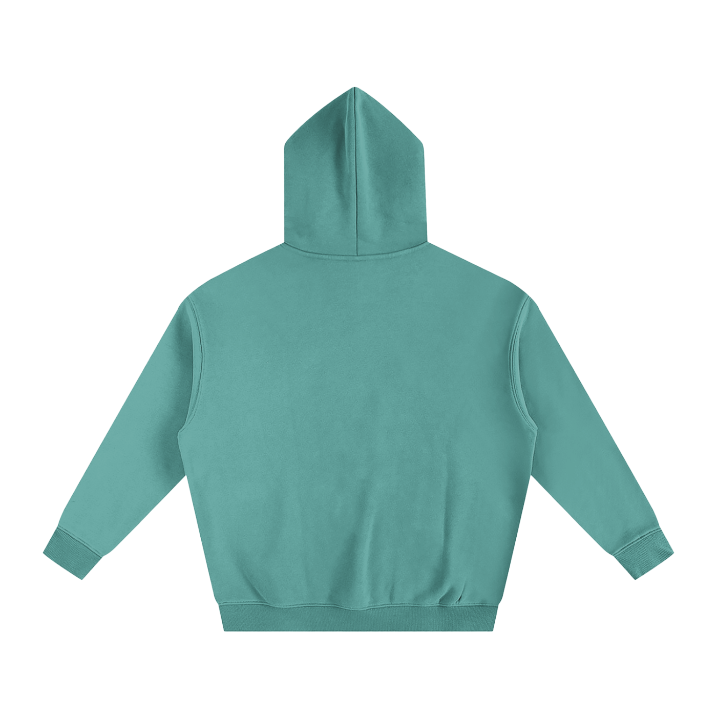 Teal hoodie on a white background