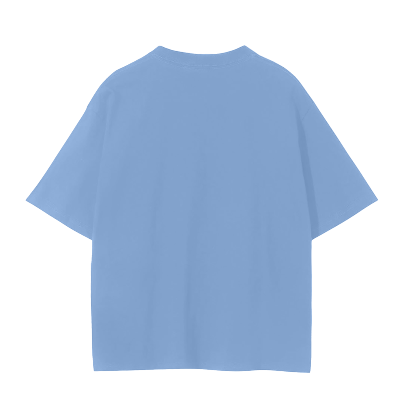 Light blue t-shirt on a white background