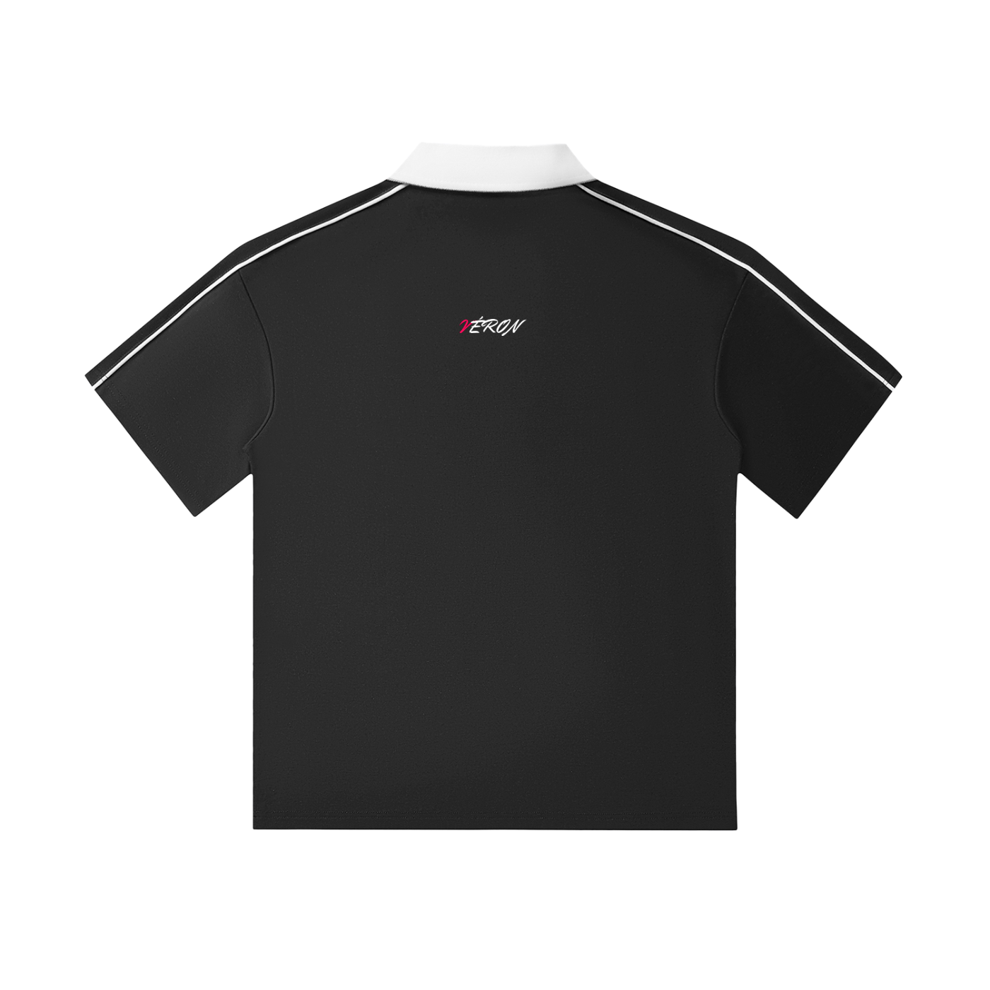 Back view of VÉRON Champs Élysées premium collar polo shirt.